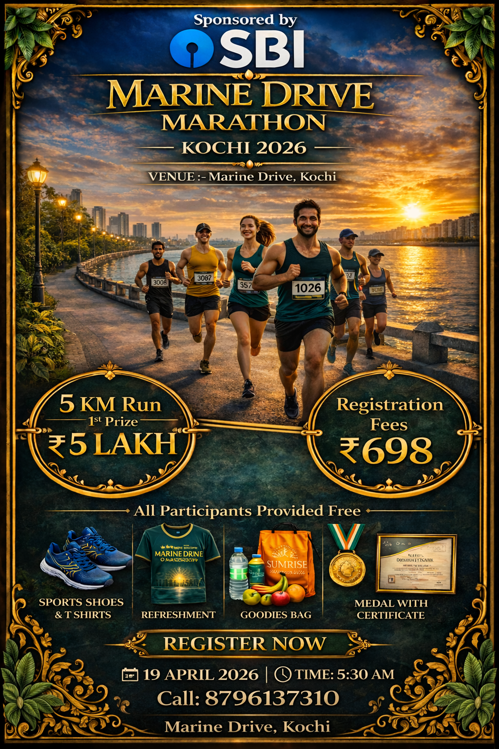 Marine Drive 5 Km Run Marathon Kochi 2026